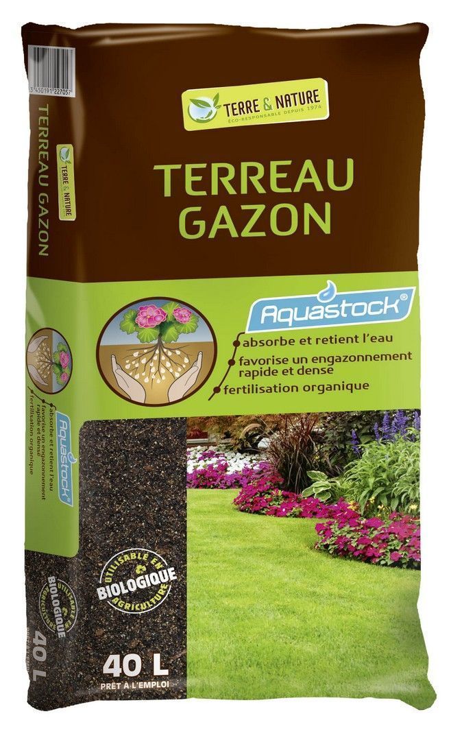 Terreau gazon 40 litres